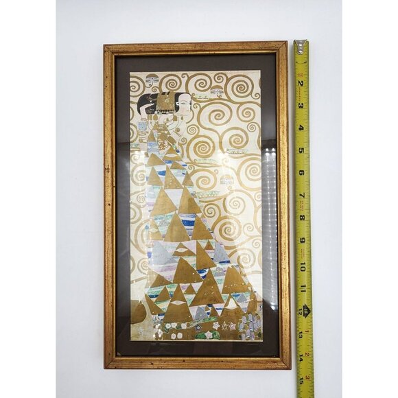 Gustav Klimt Print - Dancing Girl With Spirals & Geometric Patterns Gilded Frame - Picture 8 of 11